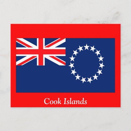 Vlag van de Cookeilanden Briefkaart (Voorkant)