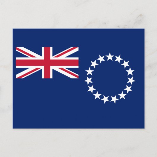Vlag van de Cookeilanden Briefkaart (Voorkant)