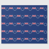 Vlag van de Cookeilanden Cadeaupapier (Vlak)