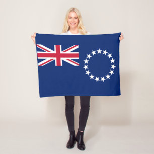 Vlag van de Cookeilanden Fleece Deken
