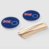 Vlag van de Cookeilanden Handwaaier (Niet-gemonteerd)