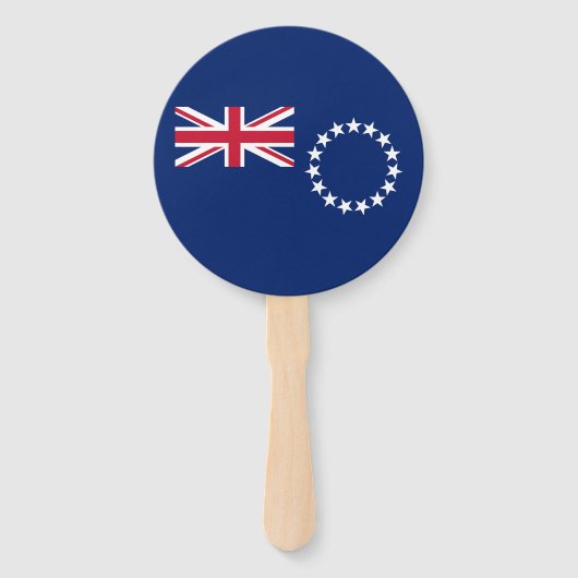 Vlag van de Cookeilanden Handwaaier (Voorkant)