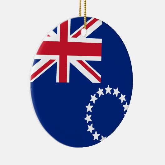 Vlag van de Cookeilanden Keramisch Ornament (Rechts)