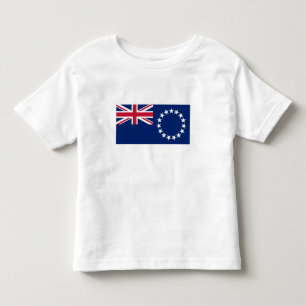 Vlag van de Cookeilanden Kinder Shirts