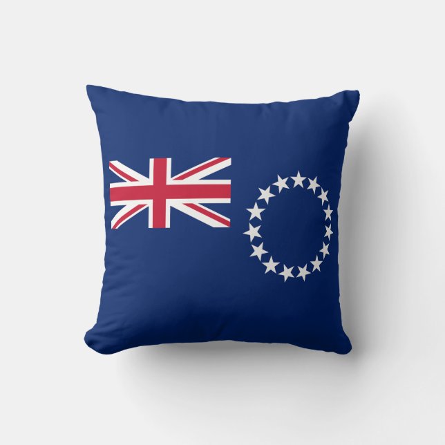Vlag van de Cookeilanden Kussen (Voorkant)