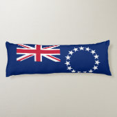 Vlag van de Cookeilanden Lichaamskussen (Achterkant)