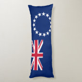 Vlag van de Cookeilanden Lichaamskussen (Achterkant (Verticaal))