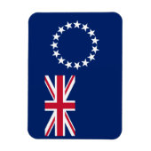 Vlag van de Cookeilanden Magneet (Verticaal)