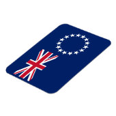 Vlag van de Cookeilanden Magneet (Linkerzijde)