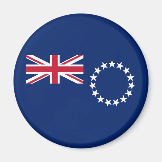 Vlag van de Cookeilanden Magneet (Voorkant)