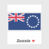 Vlag van de Cookeilanden, Nieuw-Zeeland Sticker (Vel)