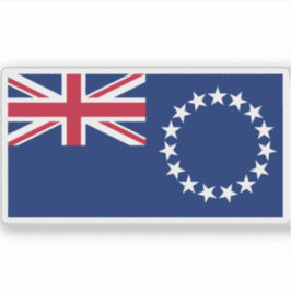 Vlag van de Cookeilanden, Nieuw-Zeeland Sticker