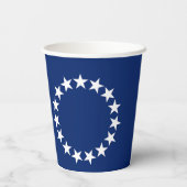 Vlag van de Cookeilanden Papieren Bekers (Achterkant)