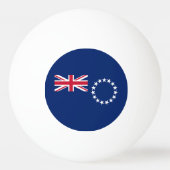 Vlag van de Cookeilanden Pingpongbal (Achterkant)