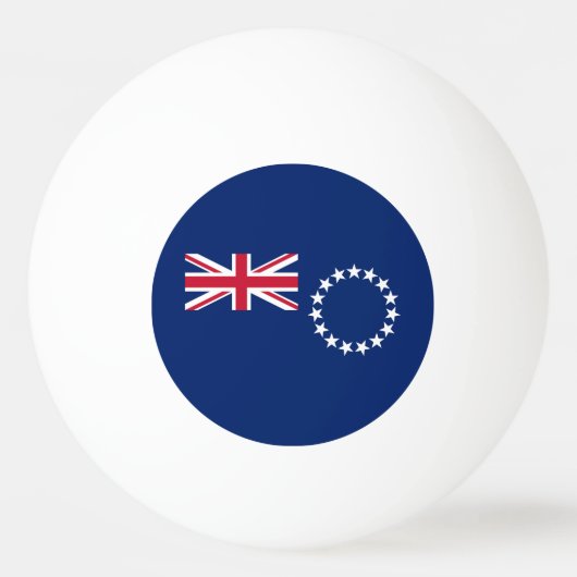 Vlag van de Cookeilanden Pingpongbal (Voorkant)