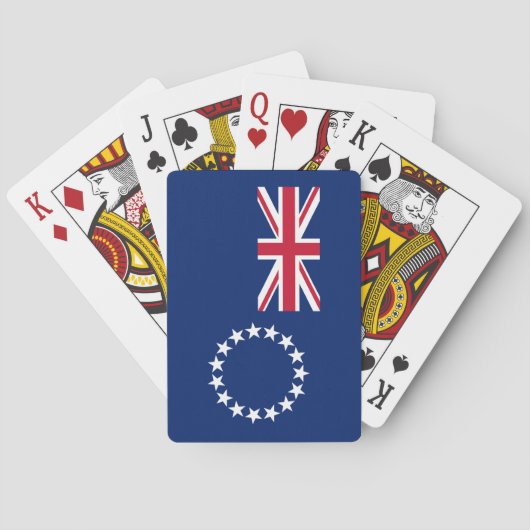 Vlag van de Cookeilanden Pokerkaarten (Achterkant)