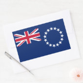 Vlag van de Cookeilanden Rechthoekige Sticker (Envelop)