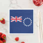 Vlag van de Cookeilanden Servet (Insitu)