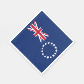 Vlag van de Cookeilanden Servet (Hoek)