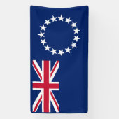 Vlag van de Cookeilanden Spandoek (Verticaal)