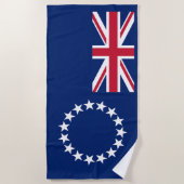 Vlag van de Cookeilanden Strandlaken (Voorkant)