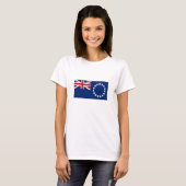 Vlag van de Cookeilanden T-shirt (Voorkant volledig)