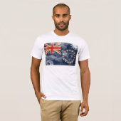 vlag van de Cookeilanden T-shirt (Voorkant volledig)