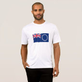 Vlag van de Cookeilanden T-shirt (Voorkant volledig)
