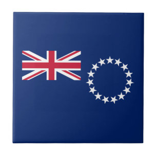 Vlag van de Cookeilanden Tegeltje