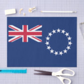 Vlag van de Cookeilanden Tissuepapier (Craft)