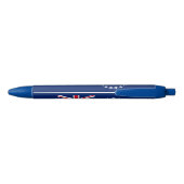 Vlag van de Cookeilanden Zwarte Inkt Pen (Achterkant)