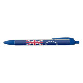 Vlag van de Cookeilanden Zwarte Inkt Pen (Bovenkant)