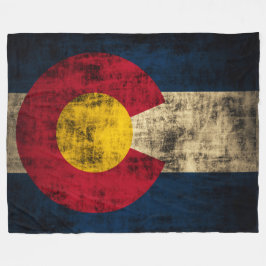 vlag van de deelstaat Colorado Fleece Deken