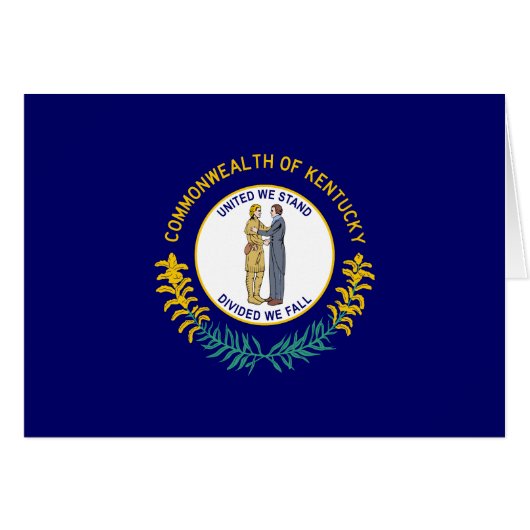 Vlag van de deelstaat Kentucky (Voorkant Horizontaal)