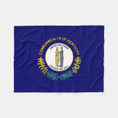 Vlag van de deelstaat Kentucky Fleece Deken (Voorkant (Horizontaal))