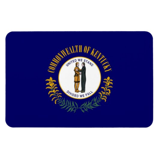 Vlag van de deelstaat Kentucky Magneet (Horizontaal)