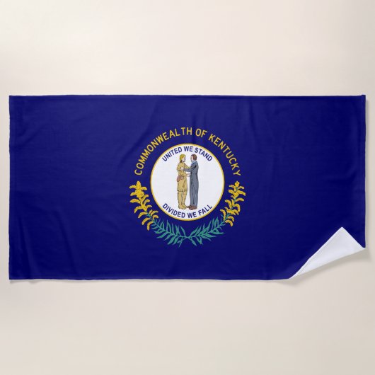 Vlag van de deelstaat Kentucky Strandlaken (Voorkant)