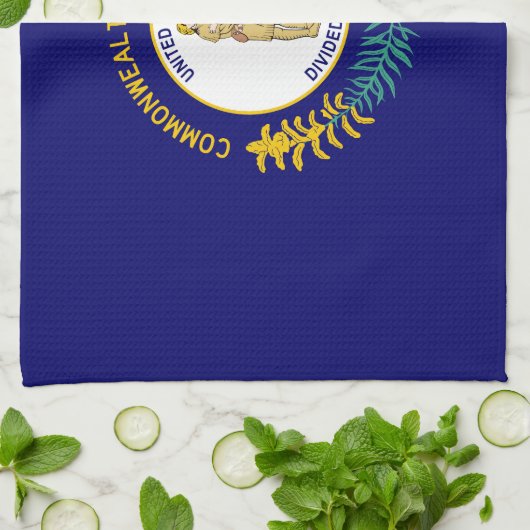 Vlag van de deelstaat Kentucky Theedoek (Gevouwen)