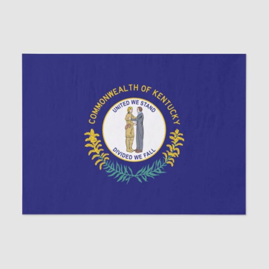 Vlag van de deelstaat Kentucky Tissuepapier (Voorkant)