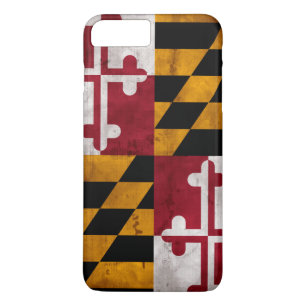 vlag van de deelstaat Maryland iPhone 8/7 Plus Hoesje