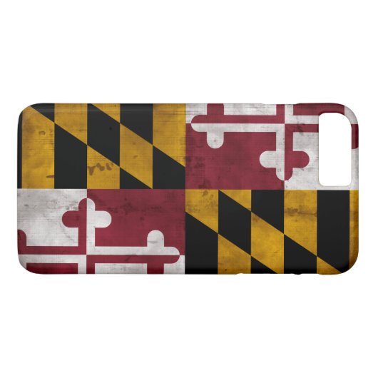  vlag van de deelstaat Maryland Case-Mate iPhone Case (Achterkant (Horizontaal))