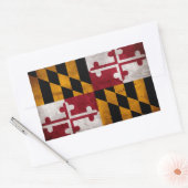  vlag van de deelstaat Maryland Rechthoekige Sticker (Envelop)