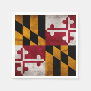 vlag van de deelstaat Maryland Servetten