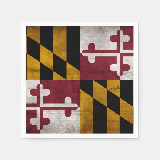  vlag van de deelstaat Maryland Servetten (Voorkant)