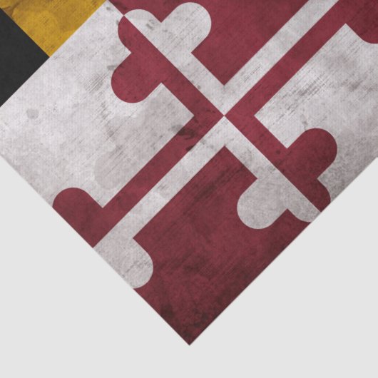  vlag van de deelstaat Maryland Tissuepapier (Detail)