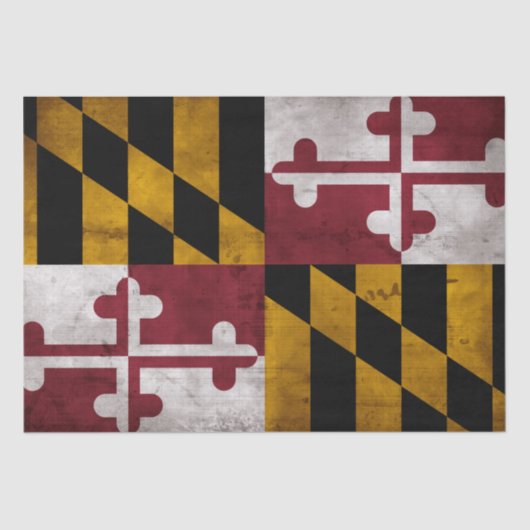  vlag van de deelstaat Maryland Tissuepapier (Voorkant)