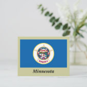 vlag van de deelstaat Minnesota Briefkaart (Staand voorkant)