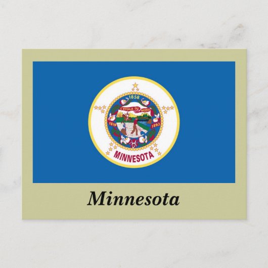 vlag van de deelstaat Minnesota Briefkaart (Voorkant)