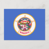vlag van de deelstaat Minnesota Briefkaart (Voorkant)