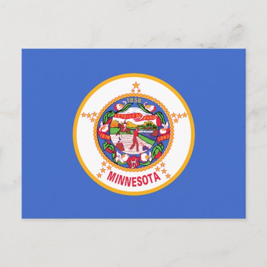 vlag van de deelstaat Minnesota Briefkaart (Voorkant)